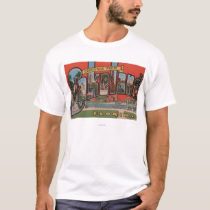 Lakeland, Florida - Grote Letter-scènes T-shirt