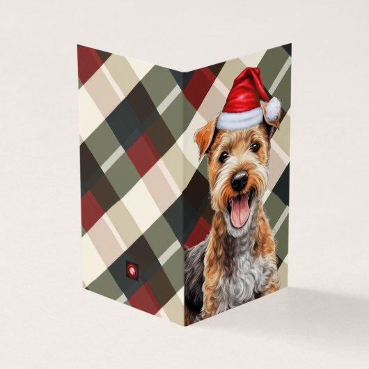 Lakeland Terrier Carte de Noël Jour Férié (Outside)
