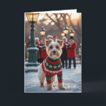Lakeland Terrier Chien de Noël Carte de voeux<br><div class="desc">Vivez un tourbillon de vacances amusant avec ce chien de Noël de conception ludique! Plein d'énergie festive,  il capture la joie de la saison avec un thème fantasque et chaleureux,  parfait pour répandre la joie.</div>
