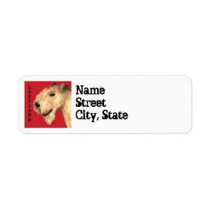 Lakeland Terrier Color Block Etiket