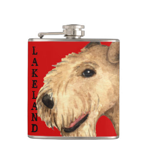 Lakeland Terrier Color Block Heupfles
