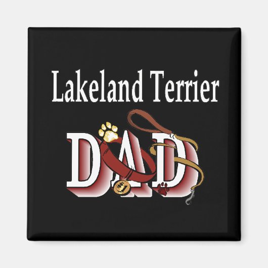 Lakeland Terrier dad Magnet (Devant)