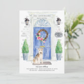 Lakeland Terrier Front door Bewegingsaankondiging Kaart (Staand voorkant)