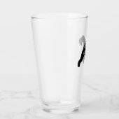 Lakeland Terrier Hond Silhouet Gepersonaliseerd Glas (Rechts)