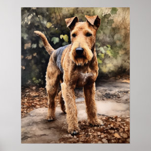 Lakeland Terrier Hondenkunst Print Poster