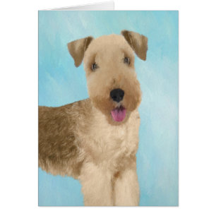 Lakeland Terrier Painting - Cute Original Dog Art