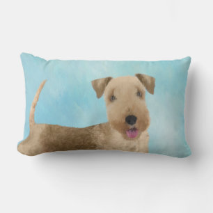 Lakeland Terrier Painting - Cute Original Dog Art Kussen