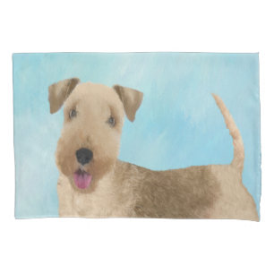 Lakeland Terrier Painting - Cute Original Dog Art Kussensloop