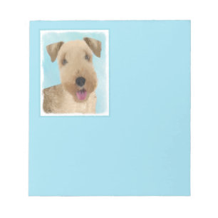 Lakeland Terrier Painting - Cute Original Dog Art Notitieblok