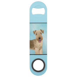 Lakeland Terrier Painting - Cute Original Dog Art Speed Flessenopener