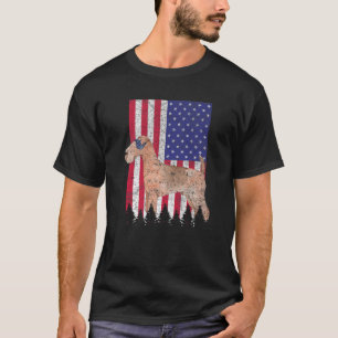 Lakeland Terrier Patriotic Dog USA Pride American T-shirt