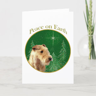 Lakeland Terrier Peace Feestdagen Kaart