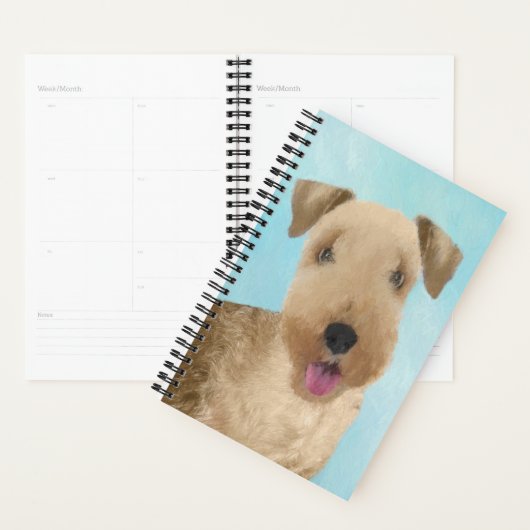 Lakeland Terrier Peinture - Cute Original Chien Ar (Devant avec enveloppe)