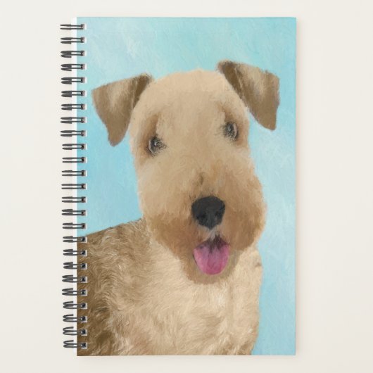Lakeland Terrier Peinture - Cute Original Chien Ar (Devant)