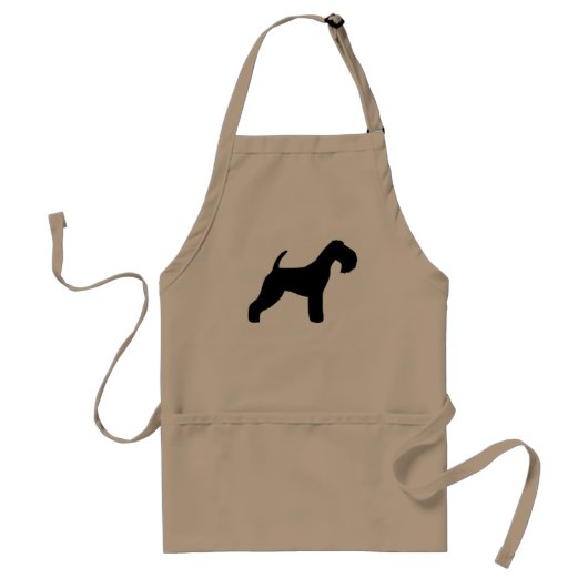 Lakeland Terrier Silhouette Standaard Schort (Voorkant)