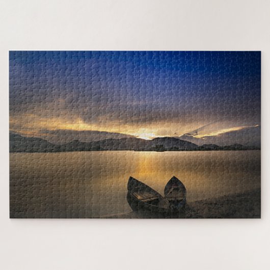 Lakeshore at Sunset Legpuzzel (Horizontaal)