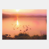Lakeshore Sunset sunrise Lake Arrowiad Inpakpapier Vel (Voorkant)