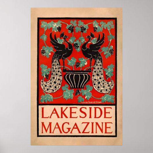 Lakeside 1890 AFFICHE IMPRIMÉE A1 Vintage Américai (Devant)