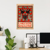 Lakeside 1890 AFFICHE IMPRIMÉE A1 Vintage Américai (Bureau à domicile)