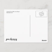 Lakeside Bird Waterverf briefkaart (Achterkant)