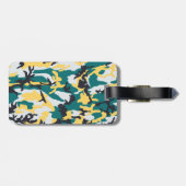 Lakeside Camo Pattern Bagagelabel (Achterkant horizontaal)