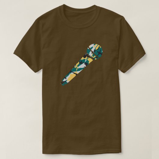 Lakeside Camo Pattern-microfoon T-shirt (Design voorkant)