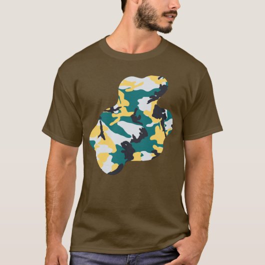 Lakeside Camo Pattern Paint Splat v3 T-shirt (Voorkant)