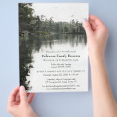 Lakeside Camping Family Reunion Jamboree Barbecue Flyer (Hand)