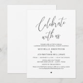 Lakeside Casual Modern Wedding Rehearsal Dinner Kaart (Voorkant / Achterkant)