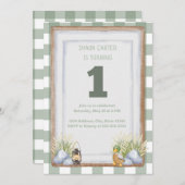 Lakeside eerste verjaardag kaart (Voorkant / Achterkant)