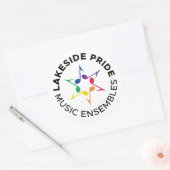 Lakeside Pride Sticker - Circle Design (Envelop)