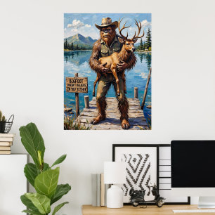 Lakeside Skeptic: Bigfoot's Dockside Companion Poster