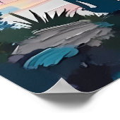 Lakeside Sunset Meditatie Poster (Hoek)