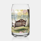 Lakeside Swing dans le jardin d'aquarelle romantiq (Recto)