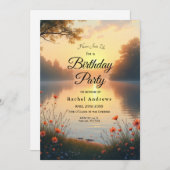 Lakeside Twilight Whispers bij het water Kaart (Voorkant / Achterkant)