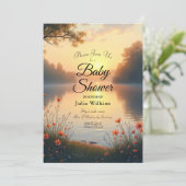 Lakeside Twilight Whispers bij het water Kaart (Staand voorkant)