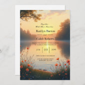 Lakeside Twilight Whispers bij het water Kaart (Voorkant / Achterkant)