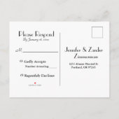 Lakeside Twilight Whispers bij het water Uitnodiging Briefkaart (Achterkant)