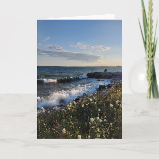 Lakeside Waves and Foamy Water Kaart (Voorkant)