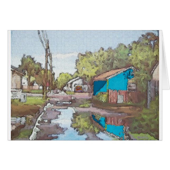 Lakeview Alley in Blue (Voorkant Horizontaal)