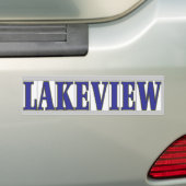 LAKEVIEW BUMPERSTICKER (Op auto)