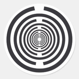 Lakhovsky vitality disk, MWO Tesla antenne, scalar Ronde Sticker