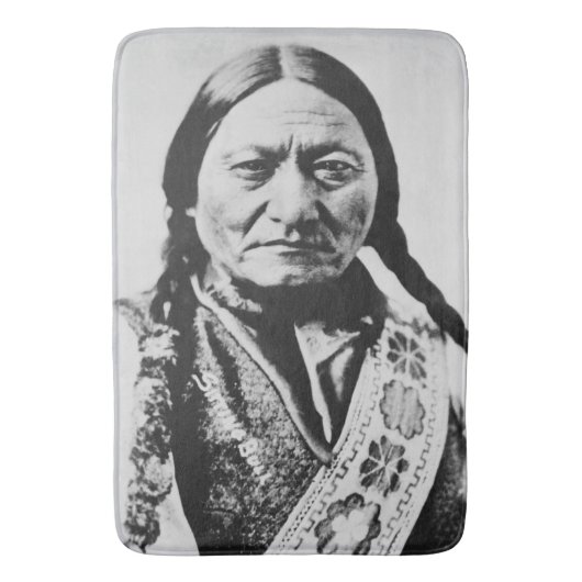 Lakota Chief Surrender: Sitting Bull Fort Buford Badmat (Voorkant Verticaal)