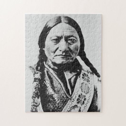 Lakota Chief Surrender: Sitting Bull Fort Buford Legpuzzel (Verticaal)