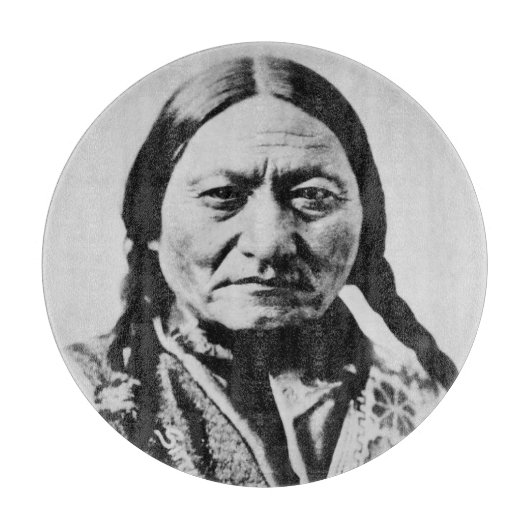 Lakota Chief Surrender: Sitting Bull Fort Buford Snijplank (Voorkant)