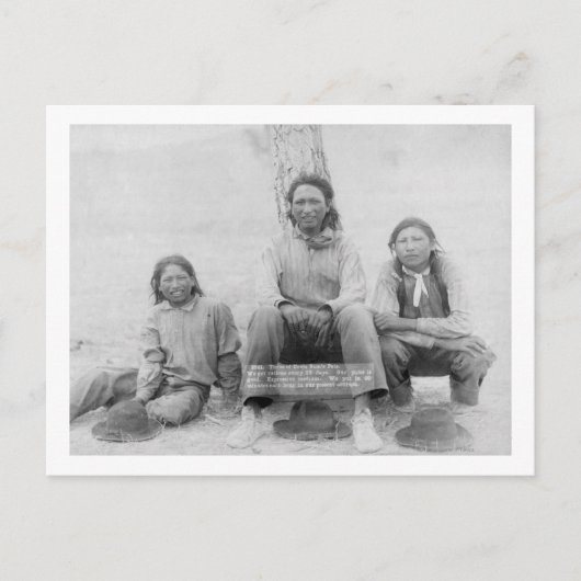 Lakota Indische tieners in het Western dress Briefkaart (Voorkant)