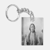Lakota leider Sitting Bull Indiaanse Indiaan Sleutelhanger (Voorkant Links)