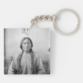 Lakota leider Sitting Bull Indiaanse Indiaan Sleutelhanger (Achterkant)