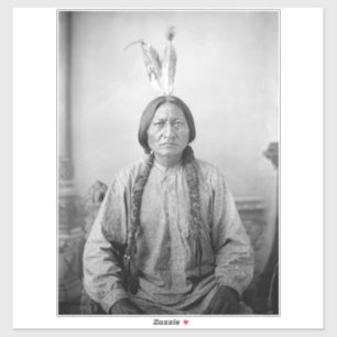 Lakota leider Sitting Bull Indiaanse Indiaan Sticker