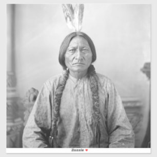 Lakota leider Sitting Bull Indiaanse Indiaan Sticker